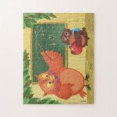 先生フクロウと学生 ジグソーパズル (縦)