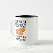 先生フランスのは苦しい食べ。 ツートーンマグカップ (正面左)