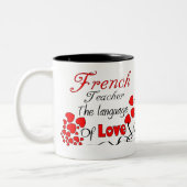 先生フランスのギフト「愛の言葉」 ツートーンマグカップ (左)