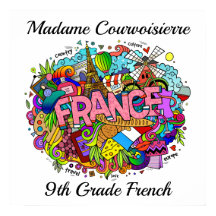 先生フランスの又はフランス美術ポスター