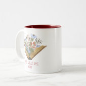 先生フローラブック ツートーンマグカップ (正面左)