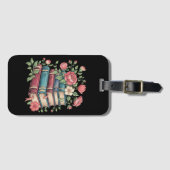 先生ブックラバー新学期ワイルドフラワー ラゲッジタグ (正面横)