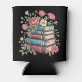 先生ブックラバー新学期ワイルドフラワー 缶クーラー (正面)