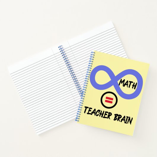 先生ブレイン= ∞算数先生Tシャツ ノートブック (内部)