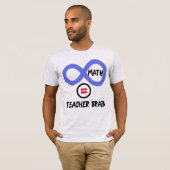 先生ブレイン= ∞算数先生Tシャツ Tシャツ (正面フル)