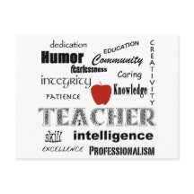 先生プライド+レッドアップル/文字デザイン