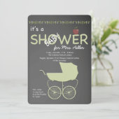 先生ベビーシャワー招待状 招待状 (スタンド正面)