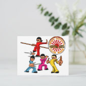 先生ペッパー武術アーツクラブバンド ポストカード (スタンド正面)