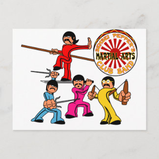 先生ペッパー武術アーツクラブバンド ポストカード