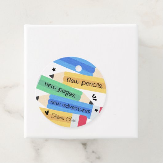 先生ペンシルスクールメッセージカード フェイバータグ (インサイチュ)