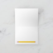 先生ペンシルライニング紙サンキューカード サンキューカード (内部)