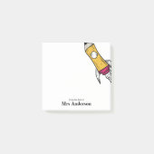 先生ペンシル宇宙船ロケットスクール ポストイット (正面)