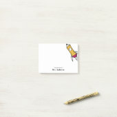 先生ペンシル宇宙船ロケットスクール ポストイット (デスク上)