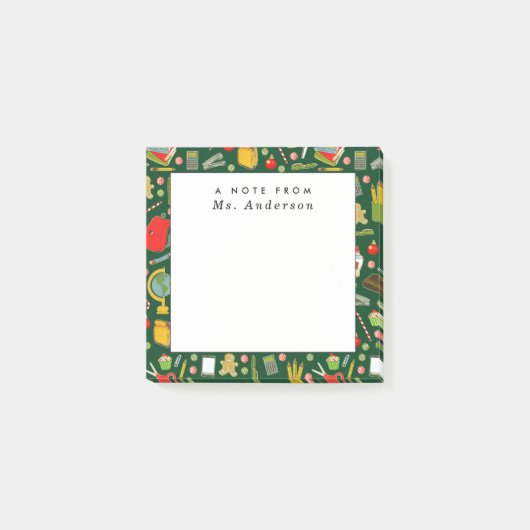 先生ホリデーギフト ポストイット (正面)