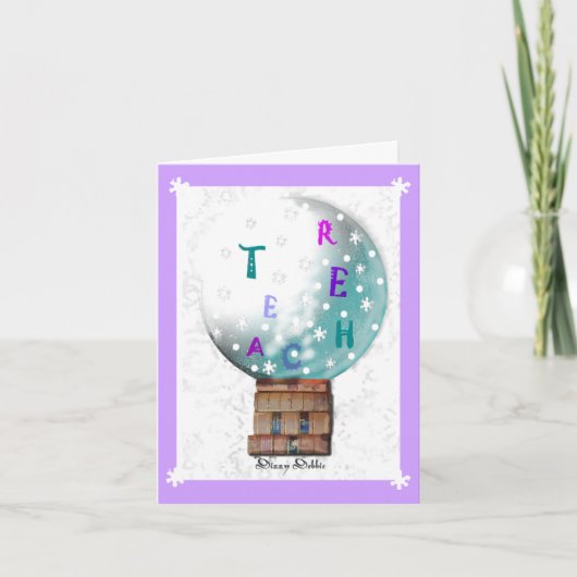 先生ホリデーグリーティングカード シーズンカード (正面)