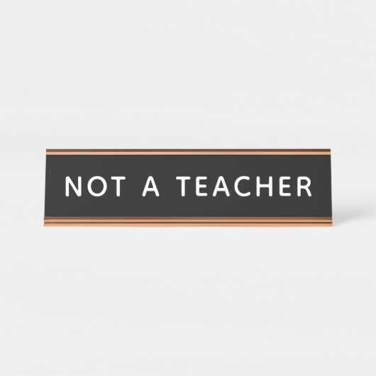 先生ホームおもしろいオフィスではない デスクネームプレート (正面)