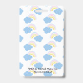 先生ホームスクーリングスクールママIDレインボー バッジ (裏面)