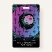 先生ホームスクールMOM IDトロピカルシェイプ バッジ (裏面)