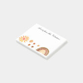 先生ボホボヘミアンの水色からのメモ ポストイット (アングル)