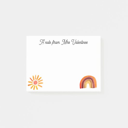 先生ボホボヘミアンの水色からのメモ ポストイット (正面)