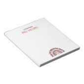 先生ボホレインボーレオパードプリント ノートパッド (アングル)