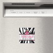 先生マグネット – 黒ゼブラ印刷 マグネット (インサイチュ (食洗機))