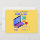 先生マグマエストロ引用文 招待状 (裏面)