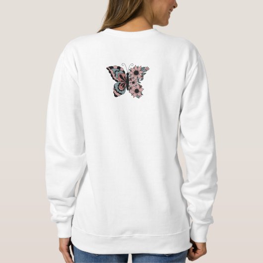 先生マッチングギフトバックプリントカスタムボホ スウェットシャツ (裏面)