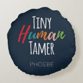 先生ミニ人間タマー幼稚園 ラウンドクッション (裏面)