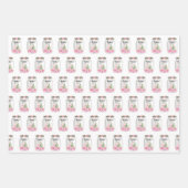 先生メイソンジャーフラワーズ ラッピングペーパーシート (正面)