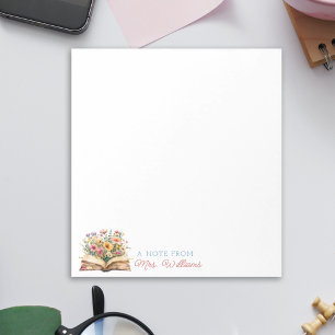 先生メモパーソナライズされた帳Water Color Book ノートパッド