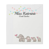 先生メモ帳 ノートパッド (正面)