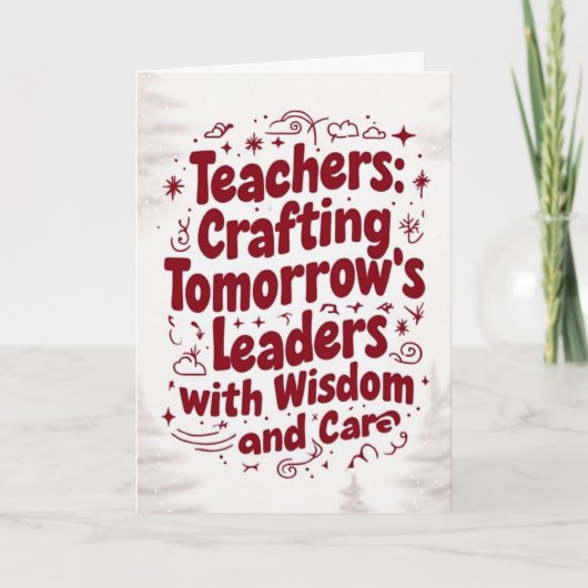 先生メリークリスマスカード カード (正面)