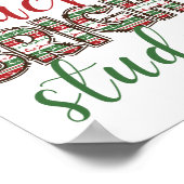 先生メリー明るい学生クリスマス ポスター (角)