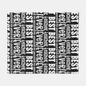 先生モダンシンプルユニーク感謝していyou フリースブランケット (正面(横))