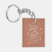 先生モダンスクリエレガントプトテラコッタギフト キーホルダー (正面左)