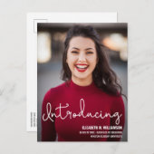 先生モダン写真のカスタム紹介 案内ポストカード (正面/裏面)