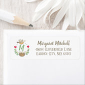 先生モノグラムアドレス ラベル (インサイチュ)