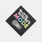 先生モードおもしろいオフ学年度最終日 スタンダードランチョンナプキン (角)