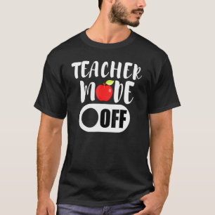 先生モードの休日の学校の夏休み Tシャツ