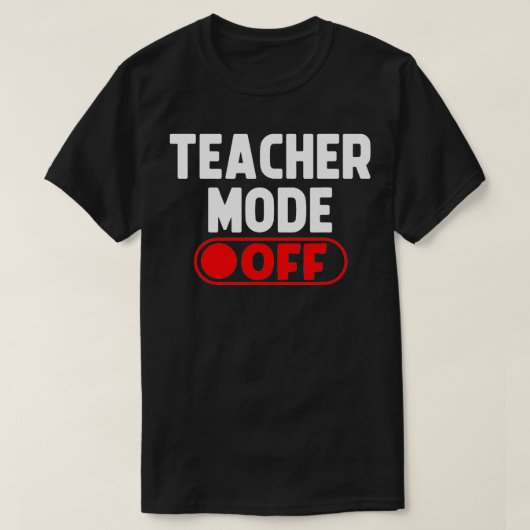 先生モードの休日の学校の夏休み Tシャツ (デザイン正面)