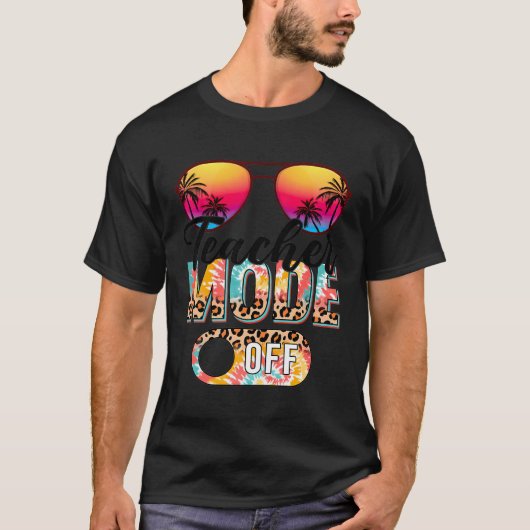 先生モードオフタイダイレヒョウ Tシャツ (正面)