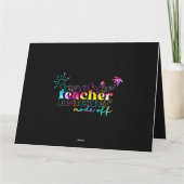 先生モードオフ幸せな学校の最後の日の夏B カード (裏面)