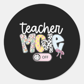 先生モードオフ幸せな学校の最後の日の夏B ラウンドシール