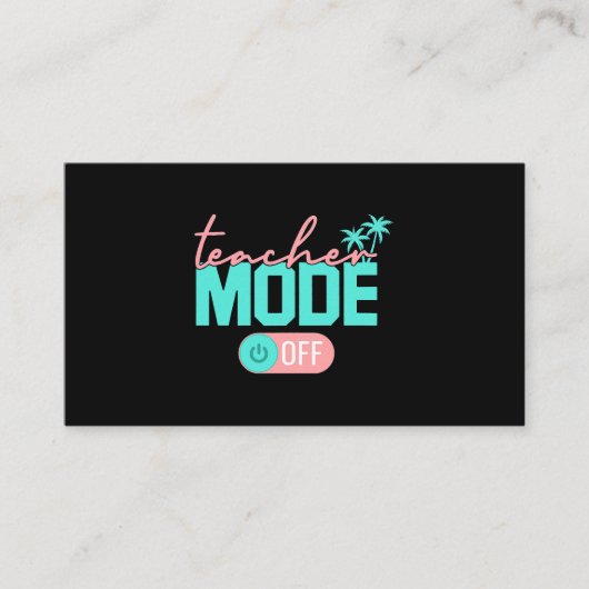 先生モードオフ幸せな学校の最後の日の夏B 名刺 (正面)