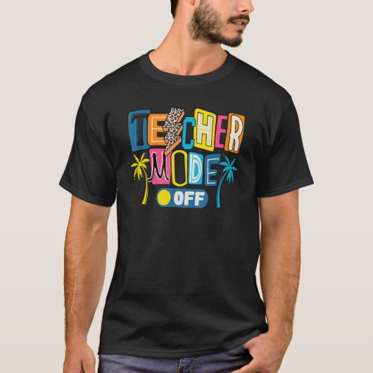 先生モードオフ幸せな学校の最後の日の夏B Tシャツ (正面)