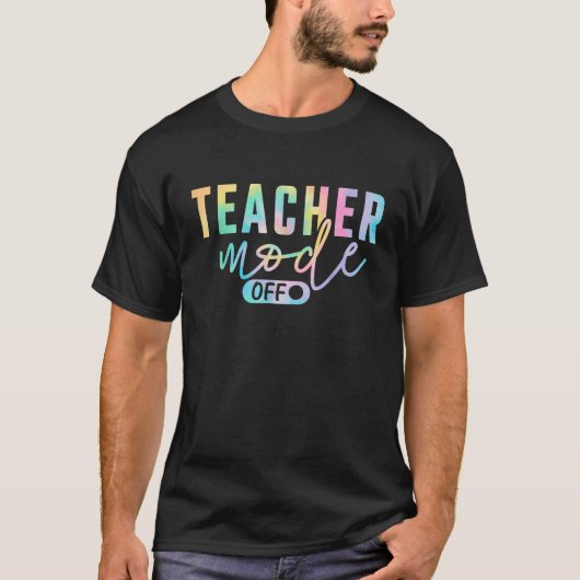 先生モードオフ幸せな学校の最後の日の夏B Tシャツ (正面)