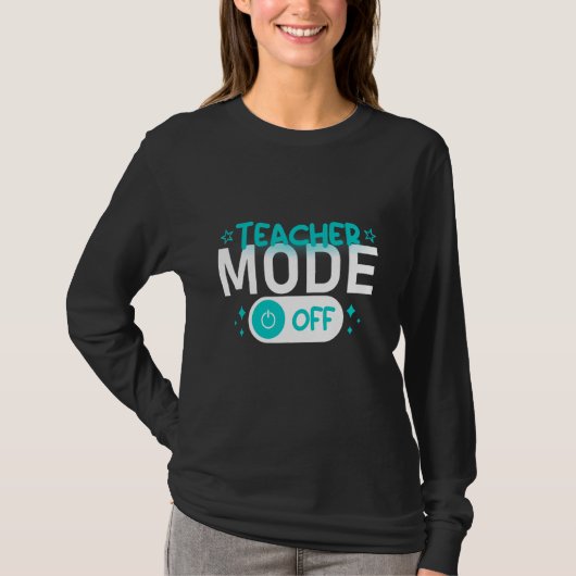 先生モードオフ幸せな最後の日の学校の夏 Tシャツ (正面)
