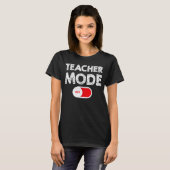 先生モードオフ最終日先生ユーモア Tシャツ (正面フル)