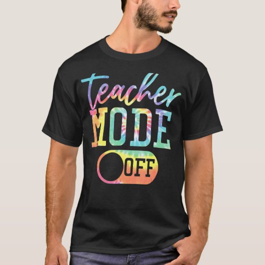 先生モードオフ絞り染め学校の最後の日の夏 Tシャツ (正面)